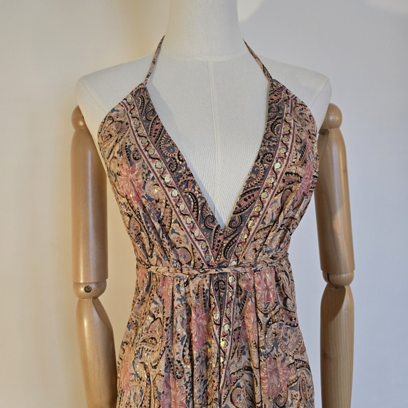 Lara Ethnics Long Backless Multistyle Paisley Dress - Picture 10 of 16